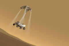 rover Perseverance / zdroj: https://eyes.nasa.gov/apps/mars2020/#/home?time=2021-02-18T21:43:32.606+01:00&rate=0&id=rover_separation