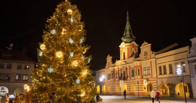 Vánoční strom v Mělníku / Zdroj: Facebook