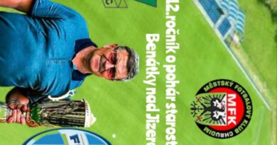 Fotbal, Benátky nad Jizerou, Grafika: Jiří Novotný