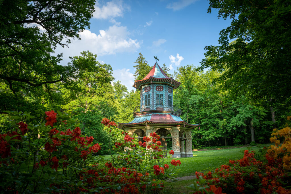 Čínský pavilon park Vlašim archiv SCCR