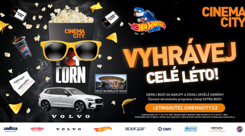Léto v kině a šance na Volvo. Cinema City odmění každou návštěvu