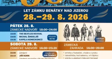 Benátky nad Jizerou oslaví 500 let zámku. Na Zámeckých slavnostech bude Jiří Korn, Petra Nagy i Beatles Revival
